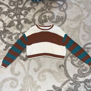 Striped crop sweater from American eagle